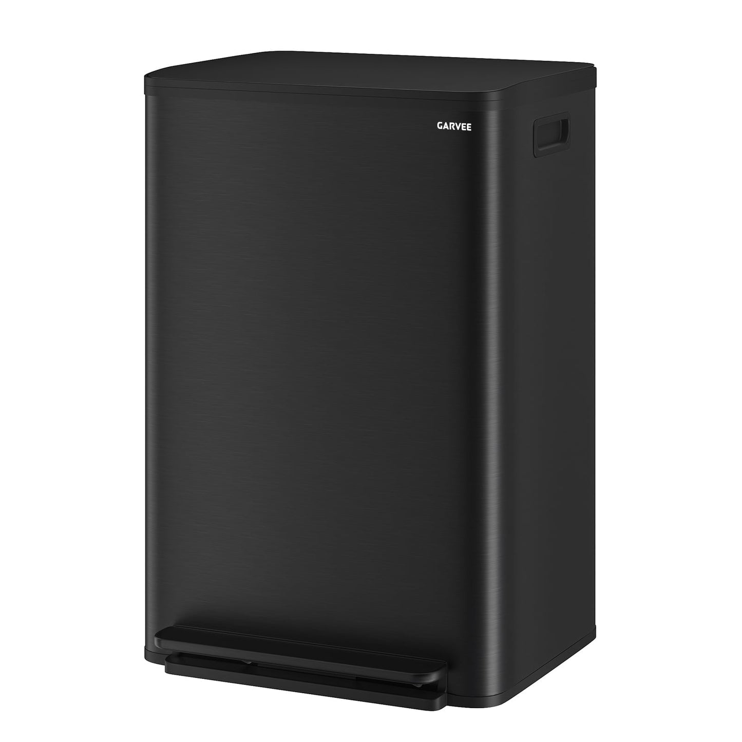 Garvee 13 Gallon Stainless Steel Kitchen Step Trash Can,Soft Close Lid, Fingerprint Resistant