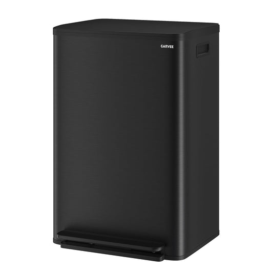 Garvee 13 Gallon Stainless Steel Kitchen Step Trash Can,Soft Close Lid, Fingerprint Resistant