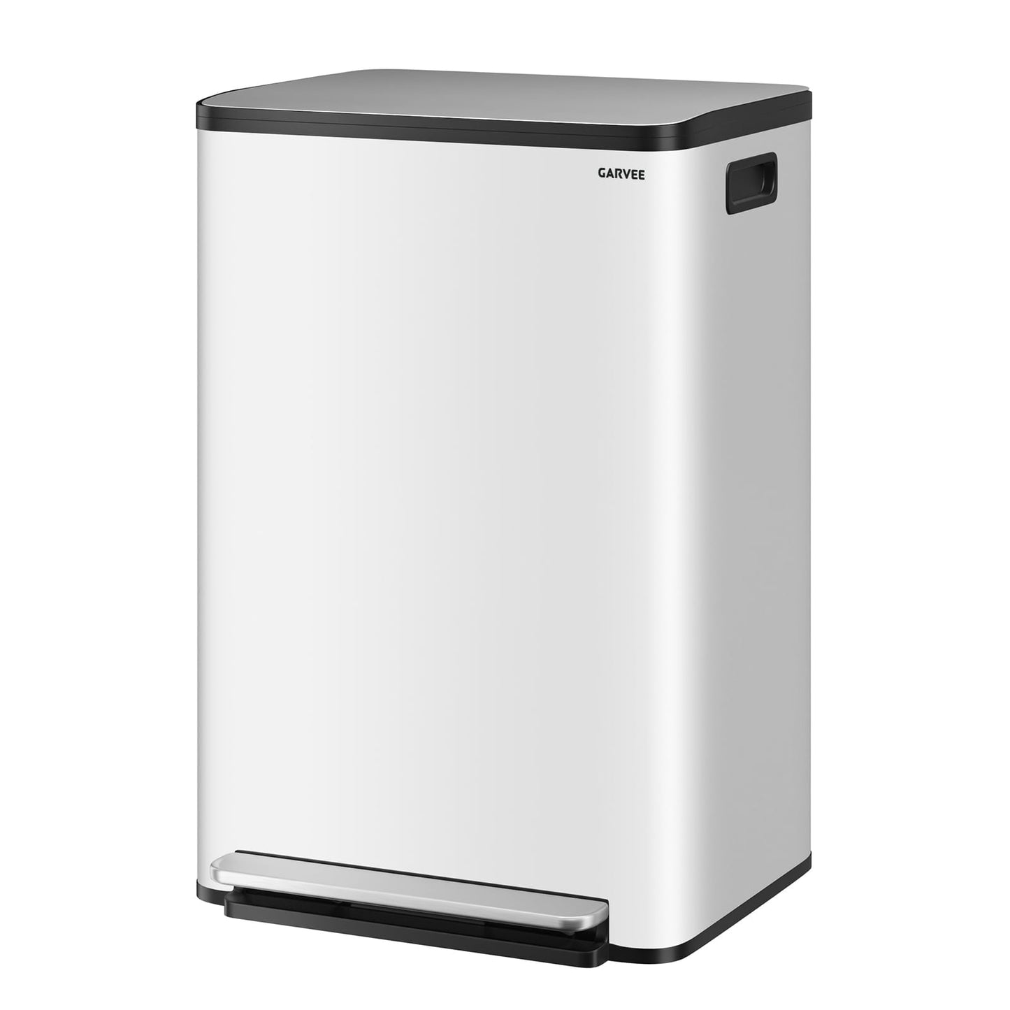 Garvee 13 Gallon Stainless Steel Kitchen Step Trash Can,Soft Close Lid, Fingerprint Resistant
