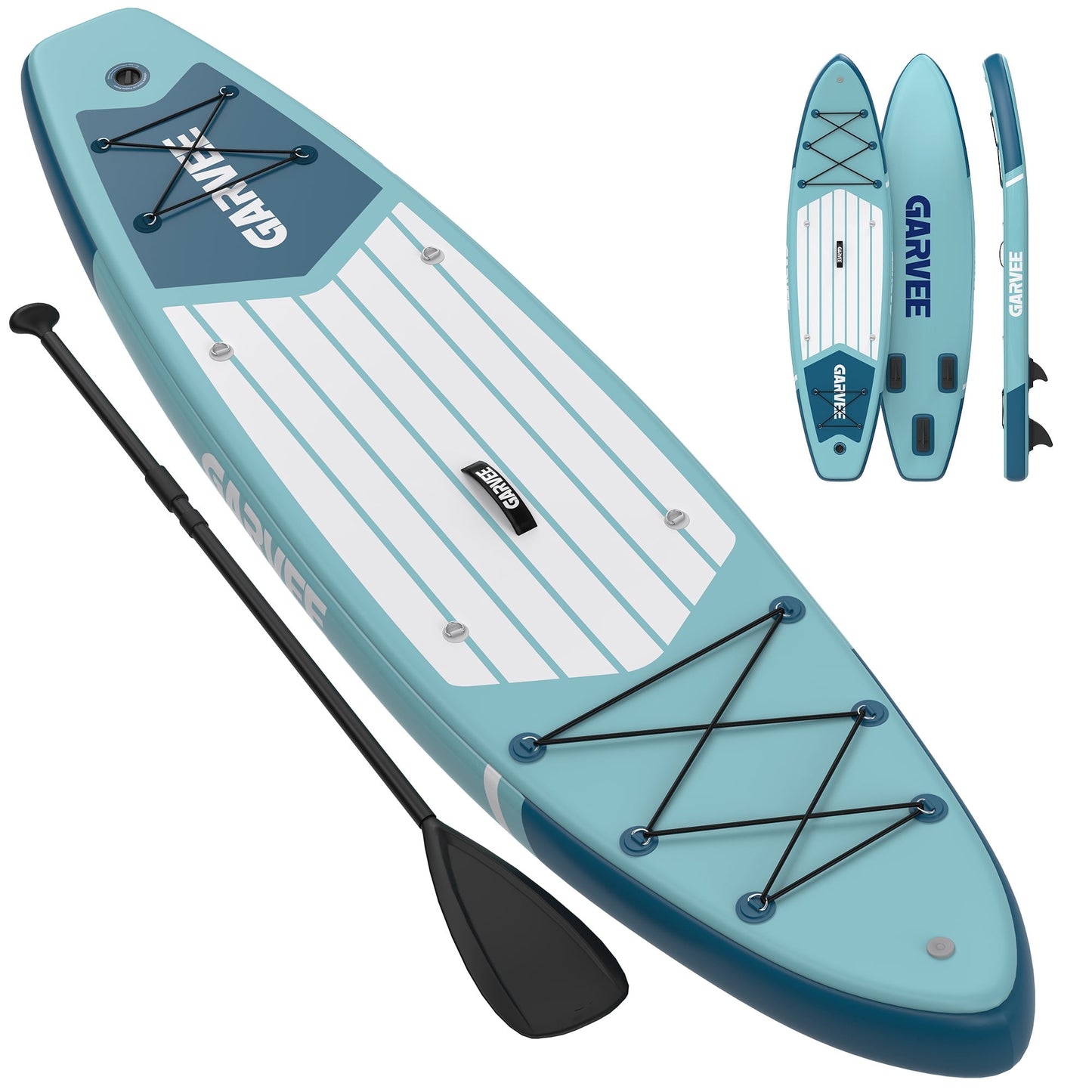 Garvee Inflatable Stand-up Paddle Board, Manual Pump, Camera Mount