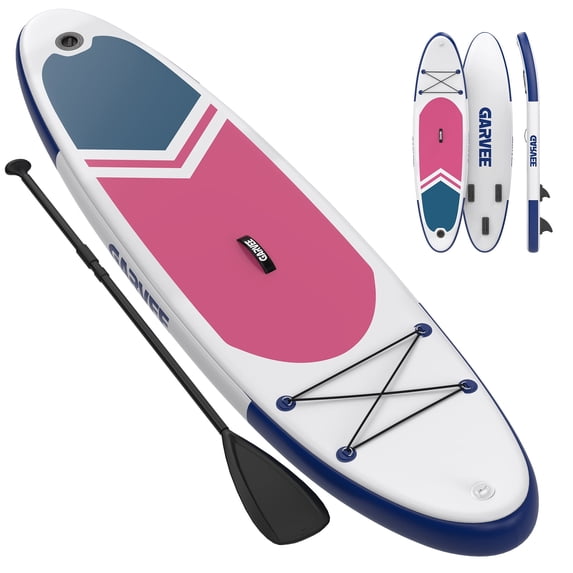 Garvee Inflatable Stand-up Paddle Board, Manual Pump, Camera Mount