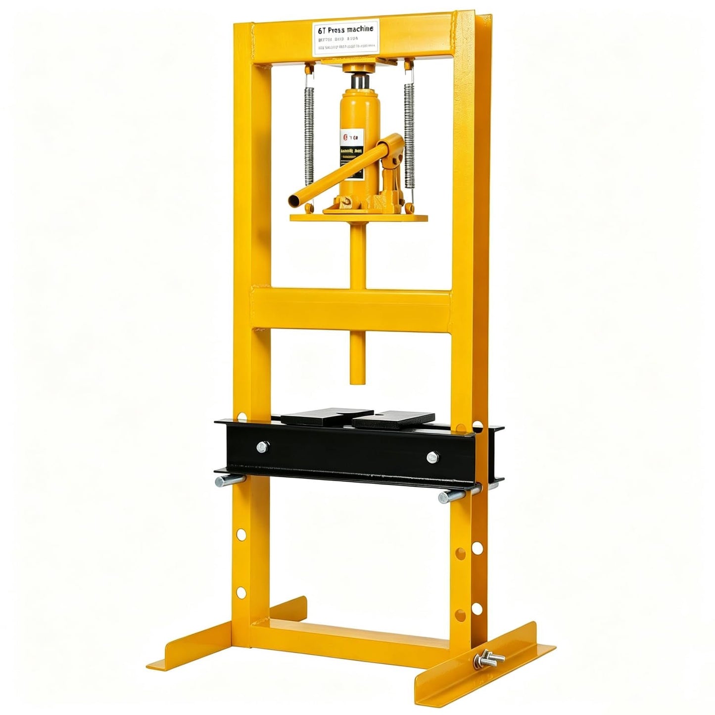 Garvee Hydraulic Shop Press, H-Frame Heavy Duty Steel, Yellow