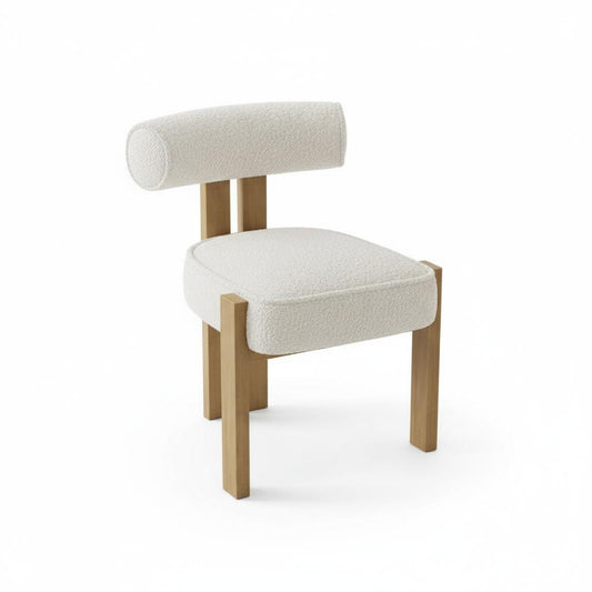 Garvee Upholstered Dining Chair 19.3 x 18.7 x 28.7", Ergonomic Curved Back Support
