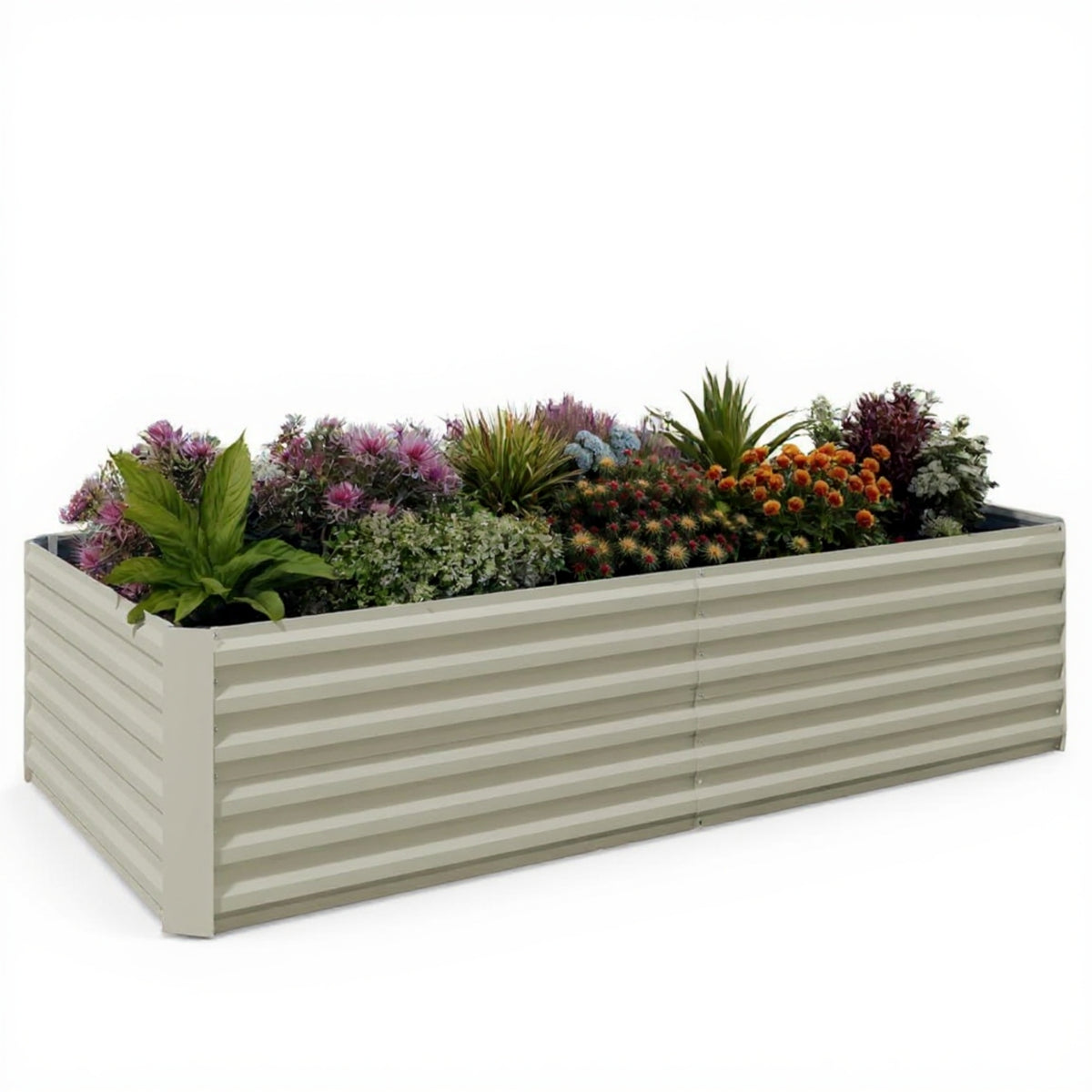 Riedhoff Steel Raised Garden Bed, Square Shape