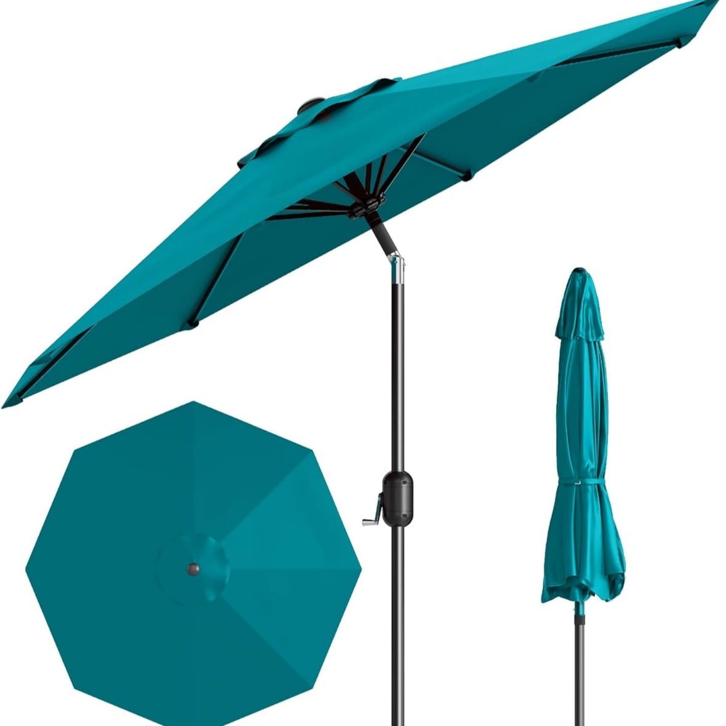 Garvee Outdoor Octagon Patio Umbrella, 8.69 x 8.69 x 7.87 ft, 8 Sturdy Ribs
