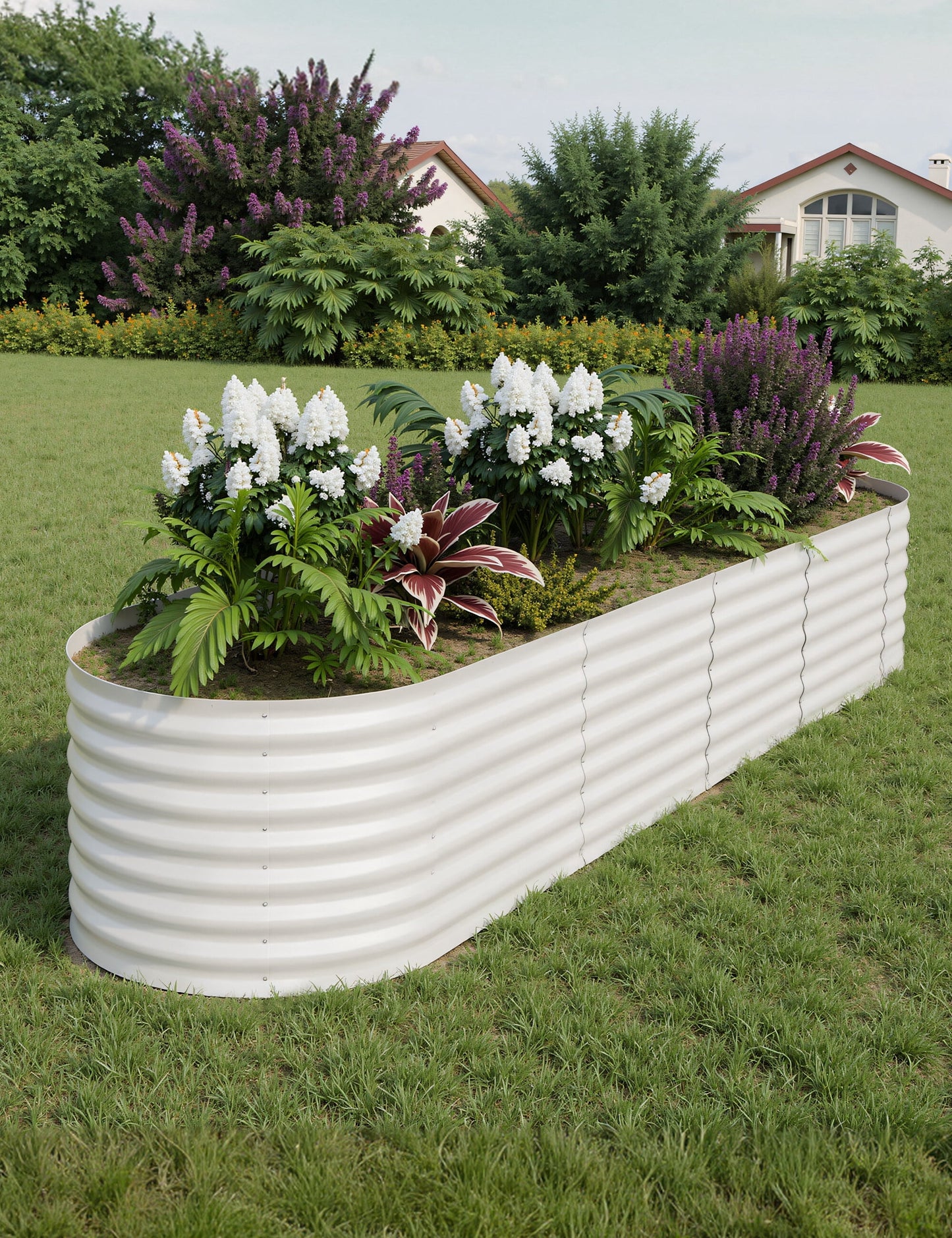Goldensoil Raised Garden Bed,Galvanized Raised, Planter Boxes