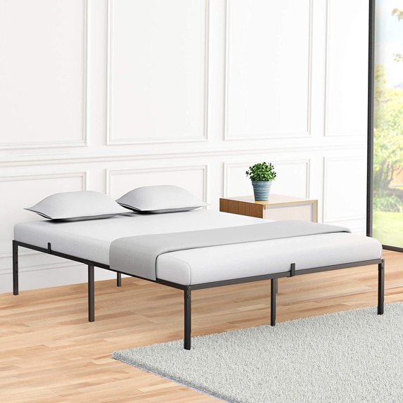 Garvee 13.8 inch Standard Bed Frames, Queen Size, 60.3 x 80 x 13.8", Black