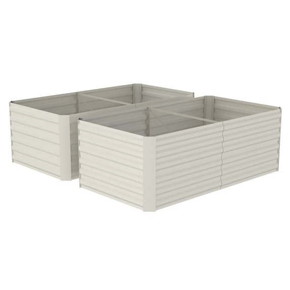Riedhoff Steel Raised Garden Bed, Square Shape