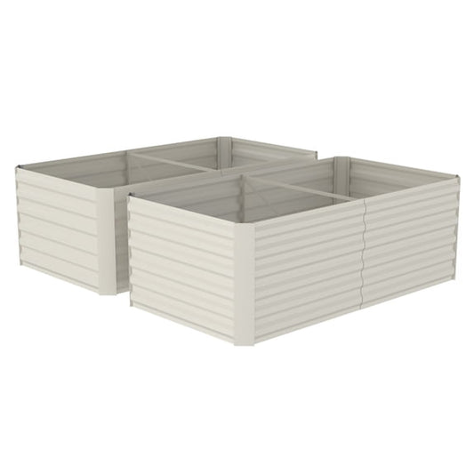 Riedhoff Steel Raised Garden Bed, Square Shape