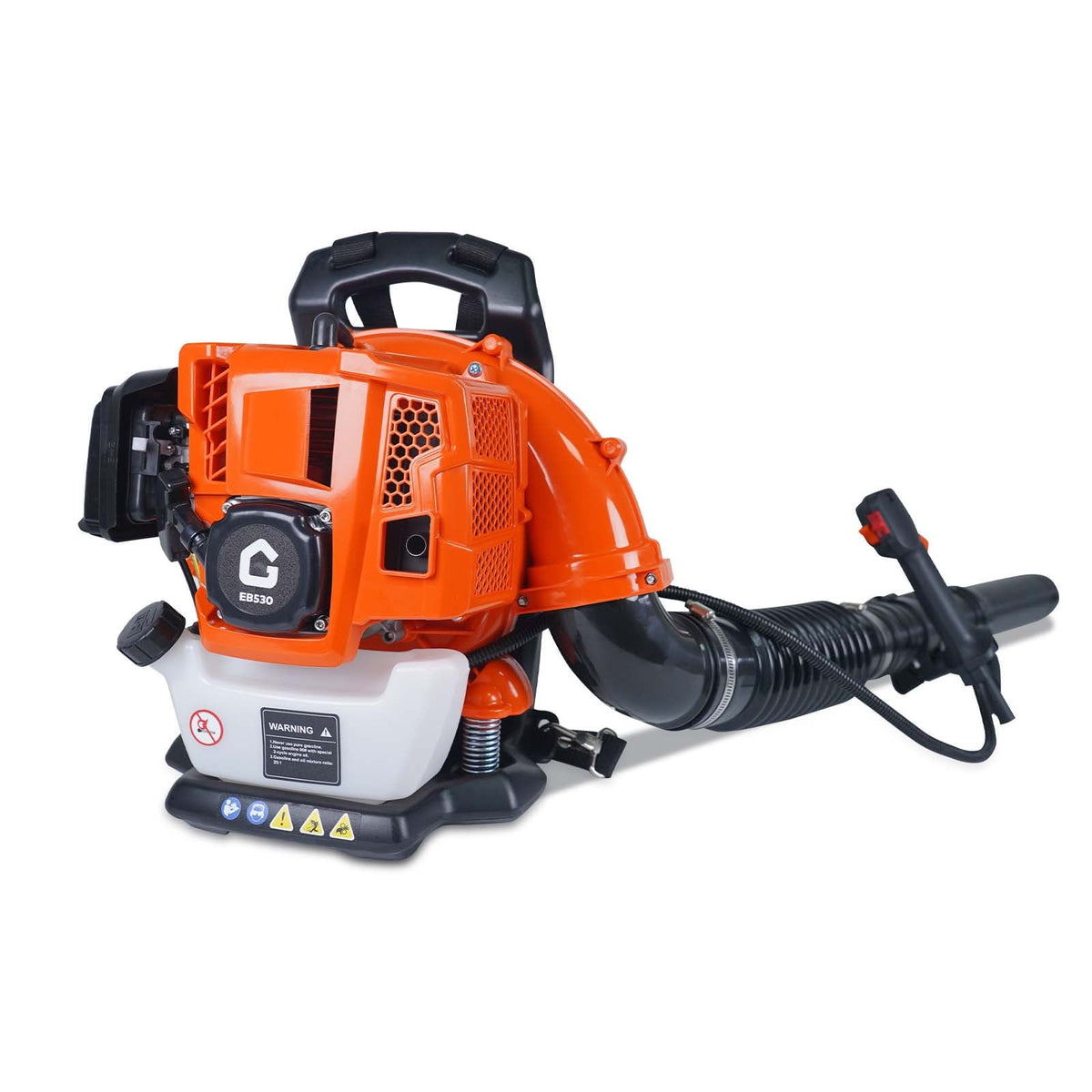 Riedhoff Gas Leaf Blower with Backpack, 43 CC, 2.2 HP, 780 CFM, 270 mph, Orange