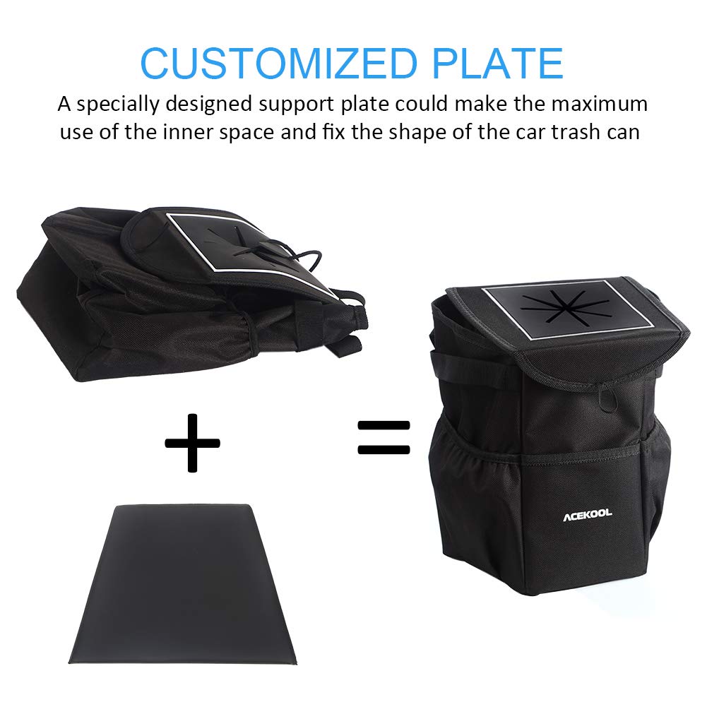 ACEKOOL Car Trash Garbage Bag Leak Proof Outdoor Portable Bag