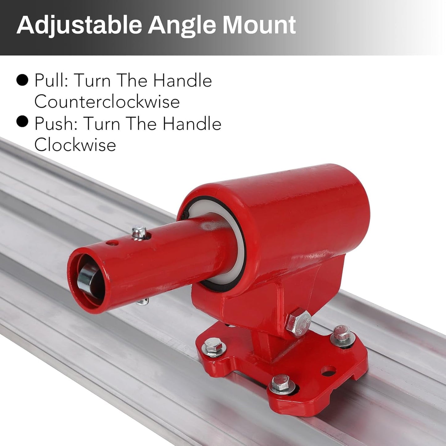 Garvee Concrete Float Kit 48x8”, with 4 Handles and Bull Float Bracket, for Concrete Finishing