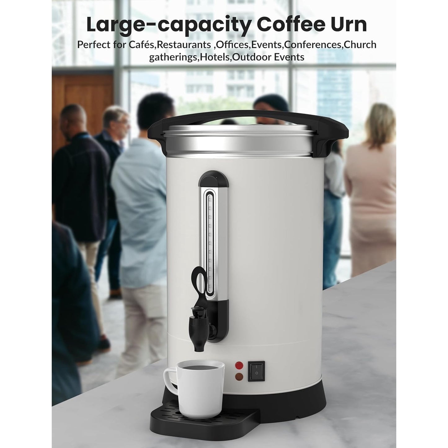 Garvee Stainless Steel Commercial Coffee Urns, Hot Water Dispenser