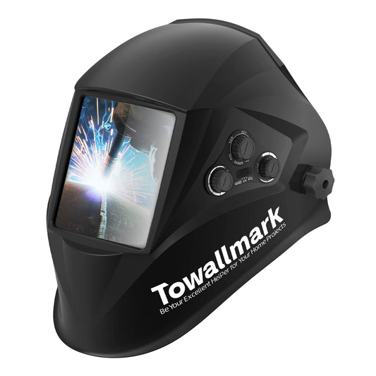 Towallmark Auto Darkening Welding Helmet 3.95¡±¡Á3.9¡± Large Viewing Welding Hood
