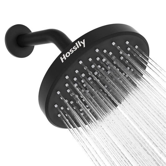 HOSSLLY Rainfall Shower Head High Pressure 360¡ã Adjustable - Brushed Nickel