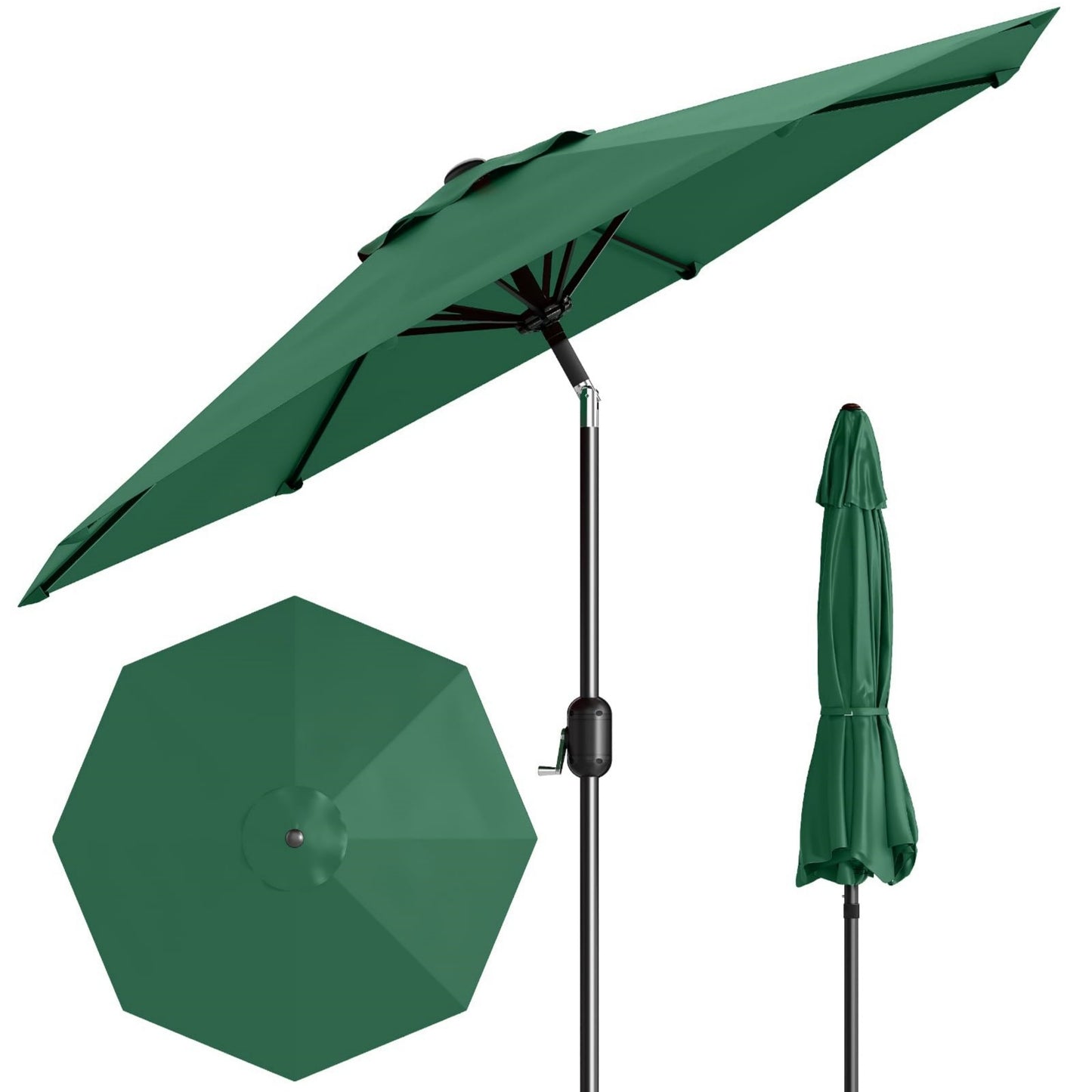 Garvee Outdoor Octagon Patio Umbrella, 8.69 x 8.69 x 7.87 ft, 8 Sturdy Ribs