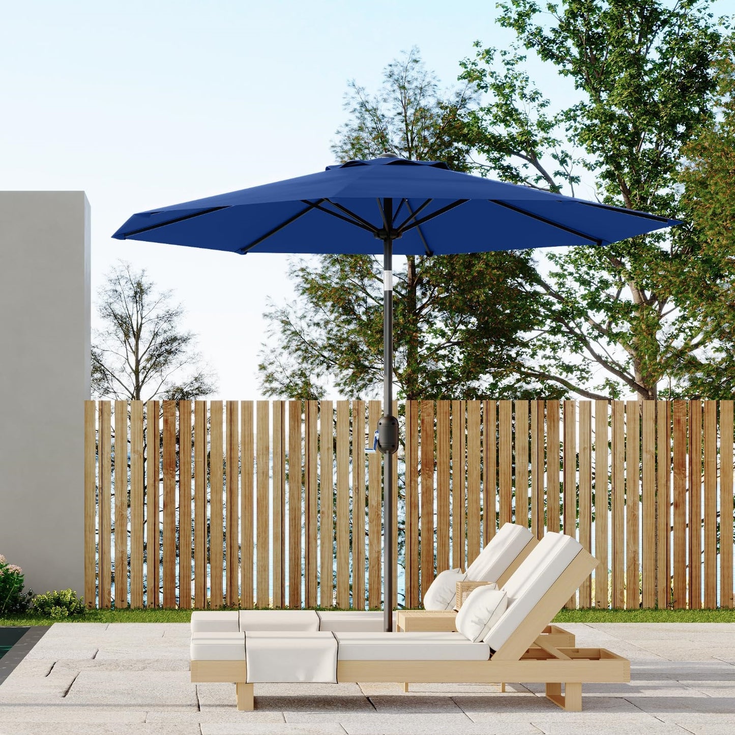 Garvee Outdoor Octagon Patio Umbrella, 8.69 x 8.69 x 7.87 ft, 8 Sturdy Ribs