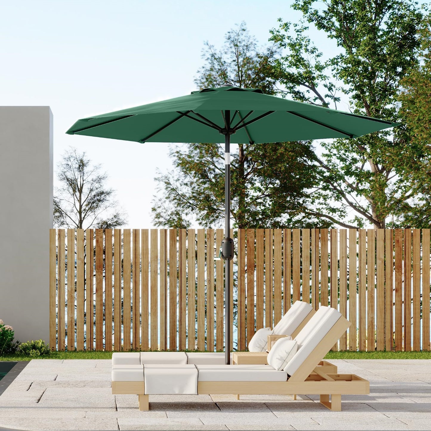 Garvee Outdoor Octagon Patio Umbrella, 8.69 x 8.69 x 7.87 ft, 8 Sturdy Ribs