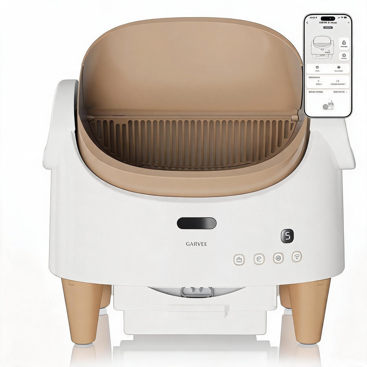 Riedhoff Self-Cleaning Automatic Odor-Control Litter Box, with Smart App Controlled