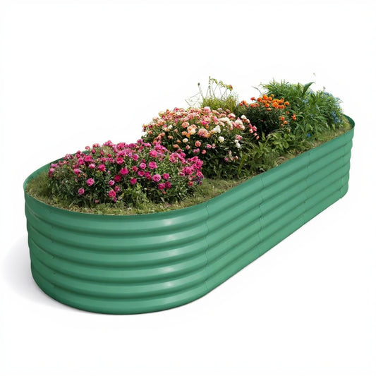 Garvee Elliptical feet Steel Planter Box, Raised Garden Bed