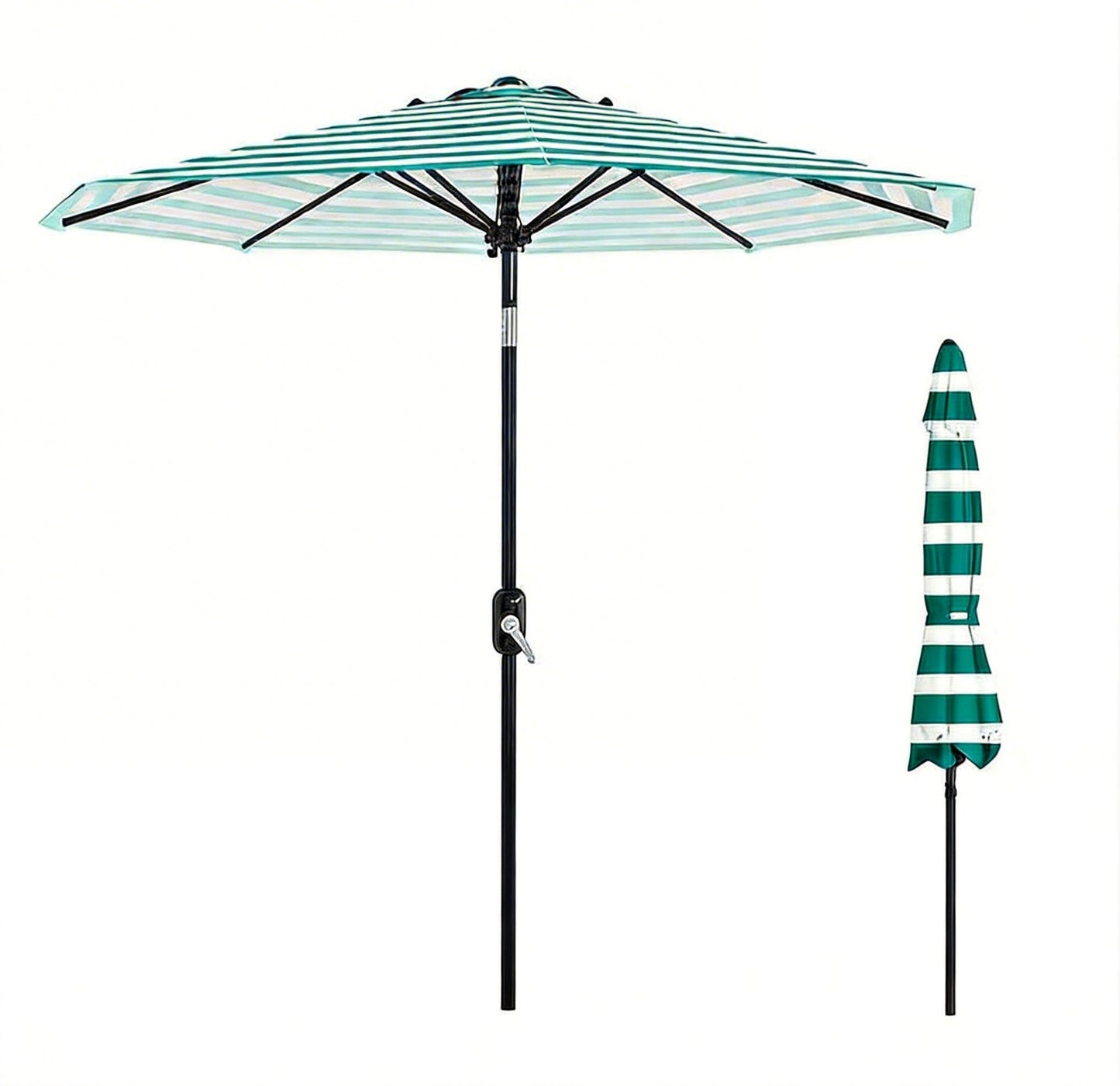 Garvee 9 ft Patio Table Umbrella, 8 Ribs, Crank Lift & Push Button Tilt