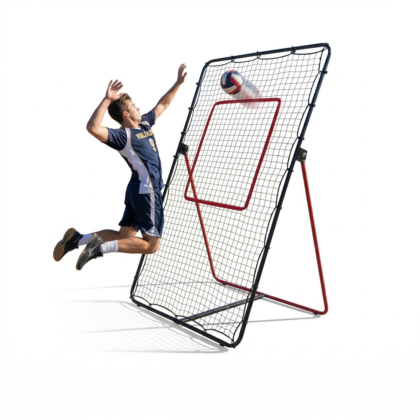 Riedhoff Volleyball Rebounder Net 7 x 4 ft, Large Training Bounce Back Net