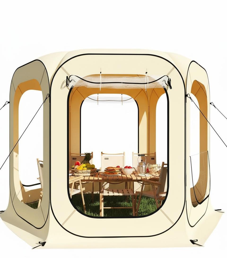 Garvee Pop up Sports Tent, All Weather, Beige