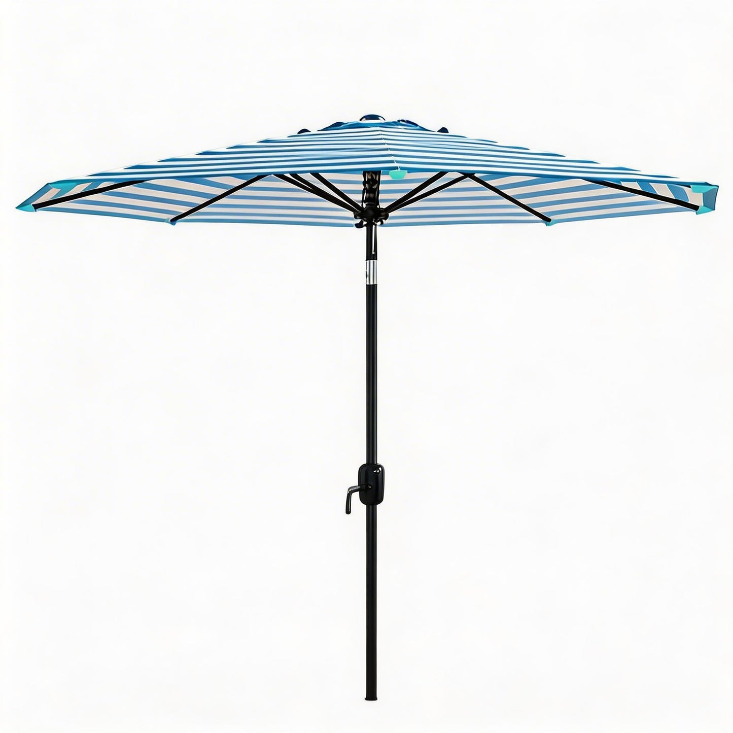 Garvee 9 ft Patio Table Umbrella, 8 Ribs, Crank Lift & Push Button Tilt