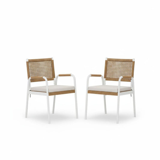 Garvee Outdoor Patio Dining Chair, 20.67 x 22.83 x 33.07 inch