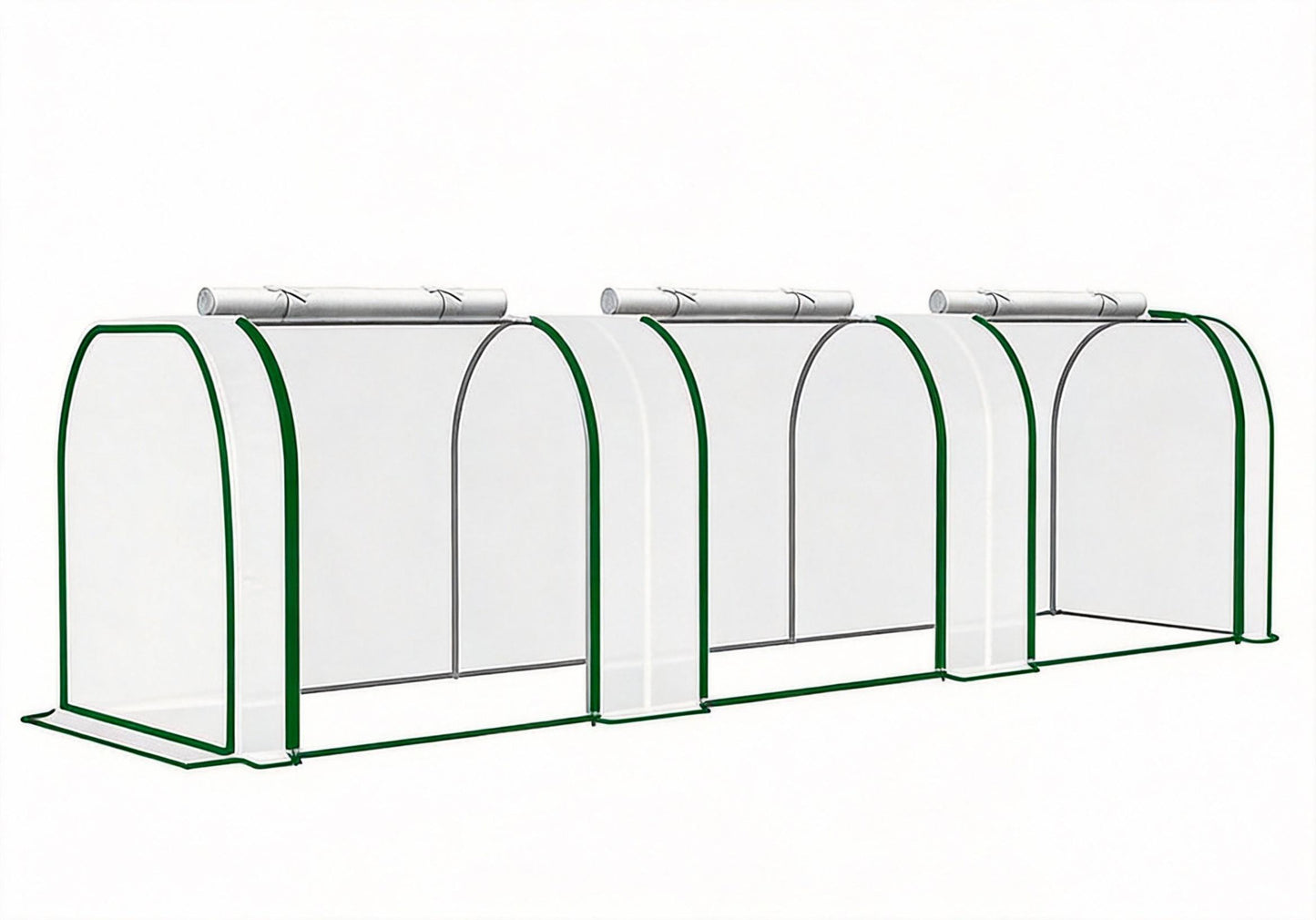 Garvee Mini Greenhouse 116.93 x 39.37 x 31.5 inch, PE Cover with Roll-up Zipper Door