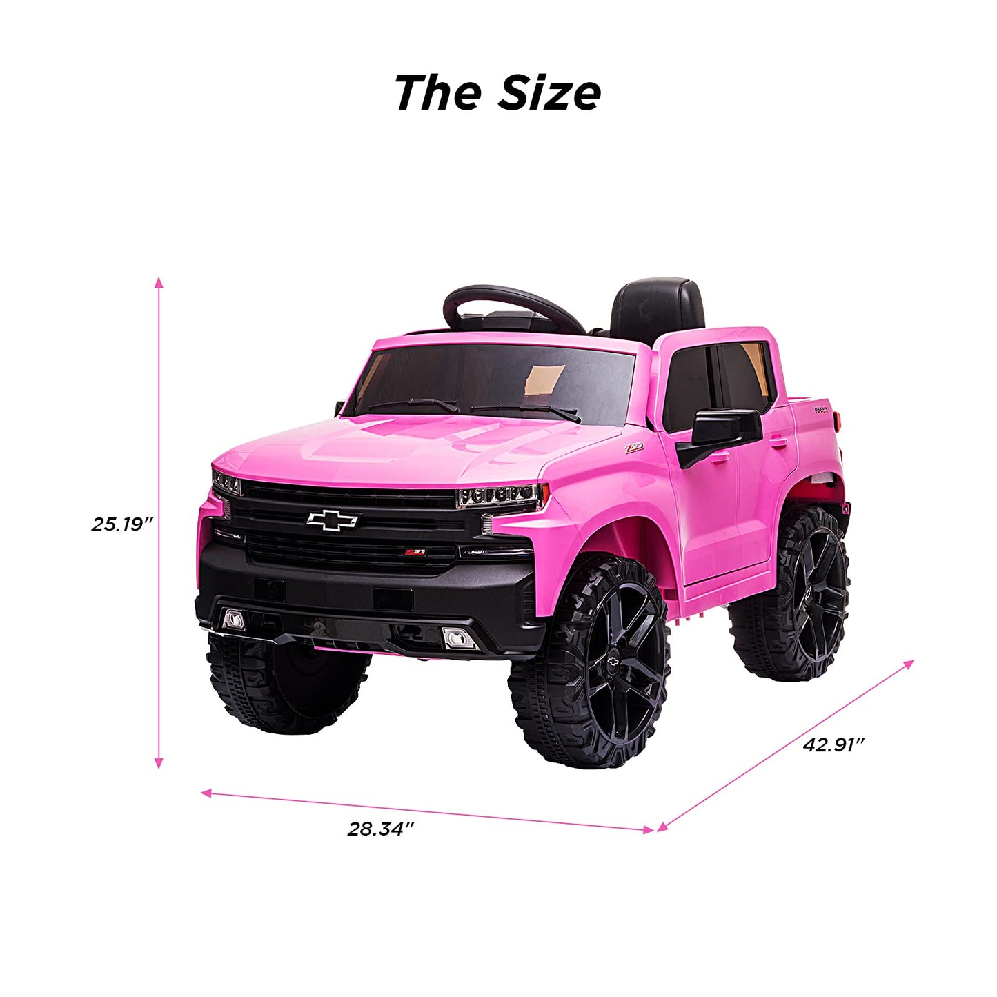 RCtown® 12V Ride On Car Licensed Chevrolet Silverado GMC