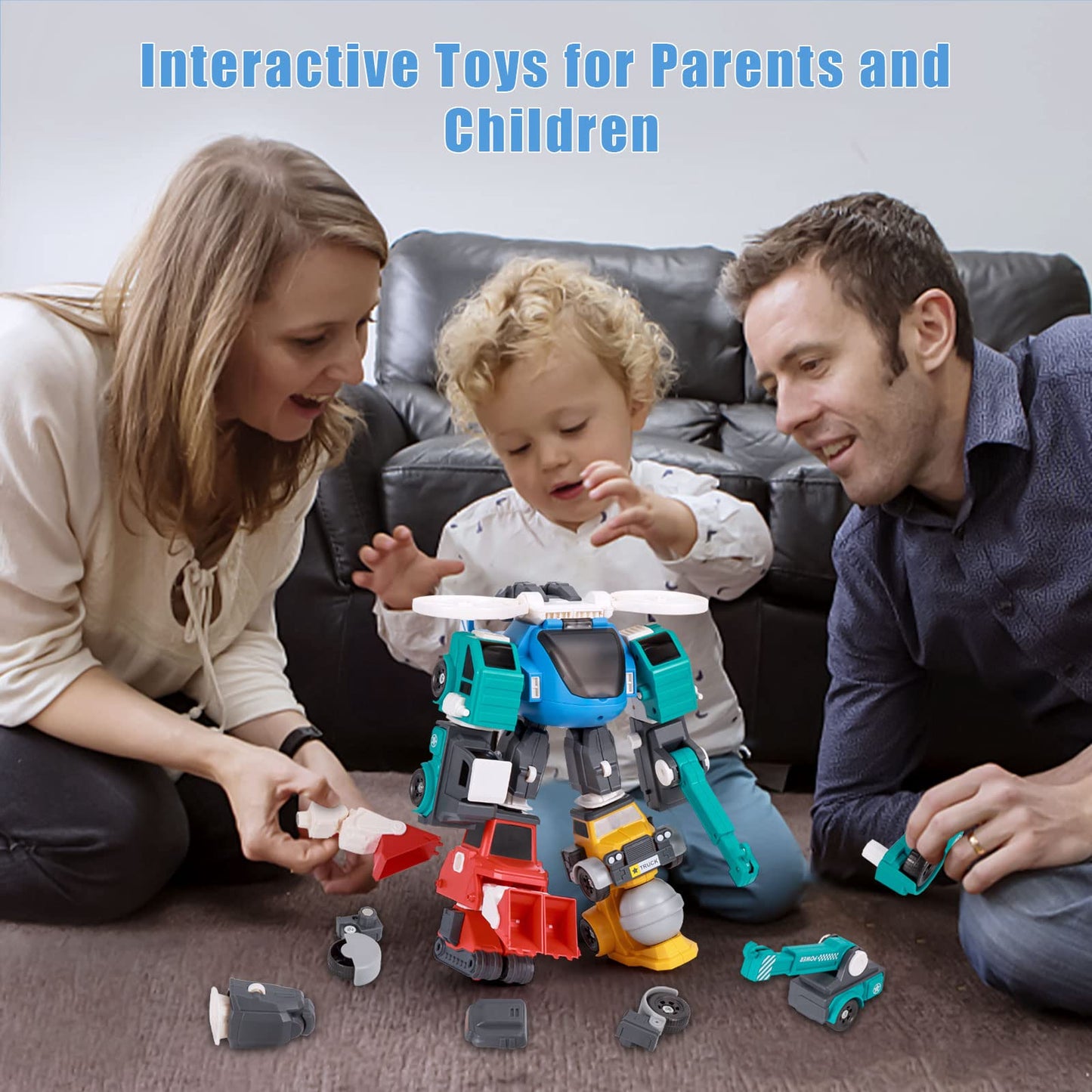 ThinkMax® 4-in-1 Robot Toys Construction Vehicles