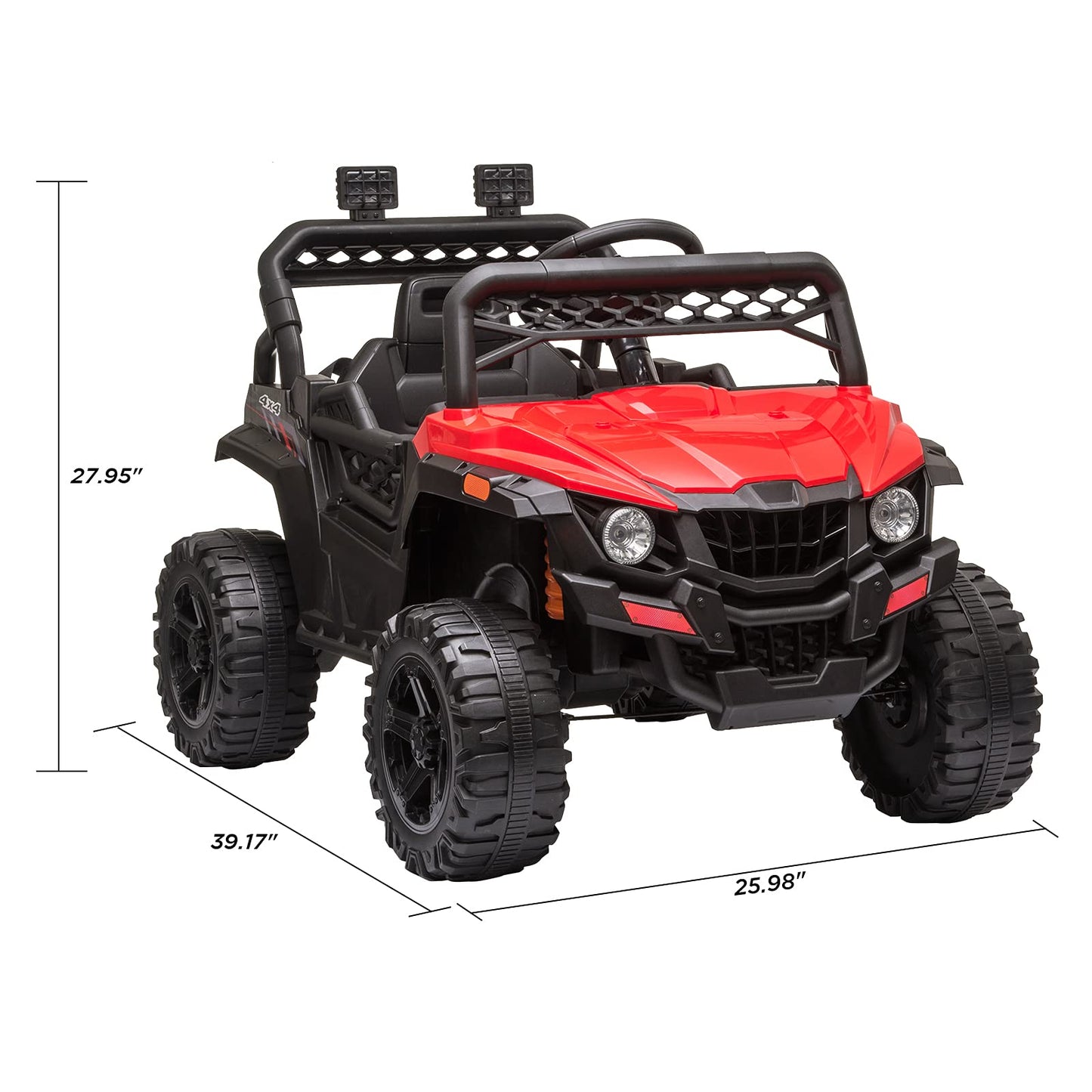 RCtown® 12V Ride On Tractor w/Parent Remote Control Red