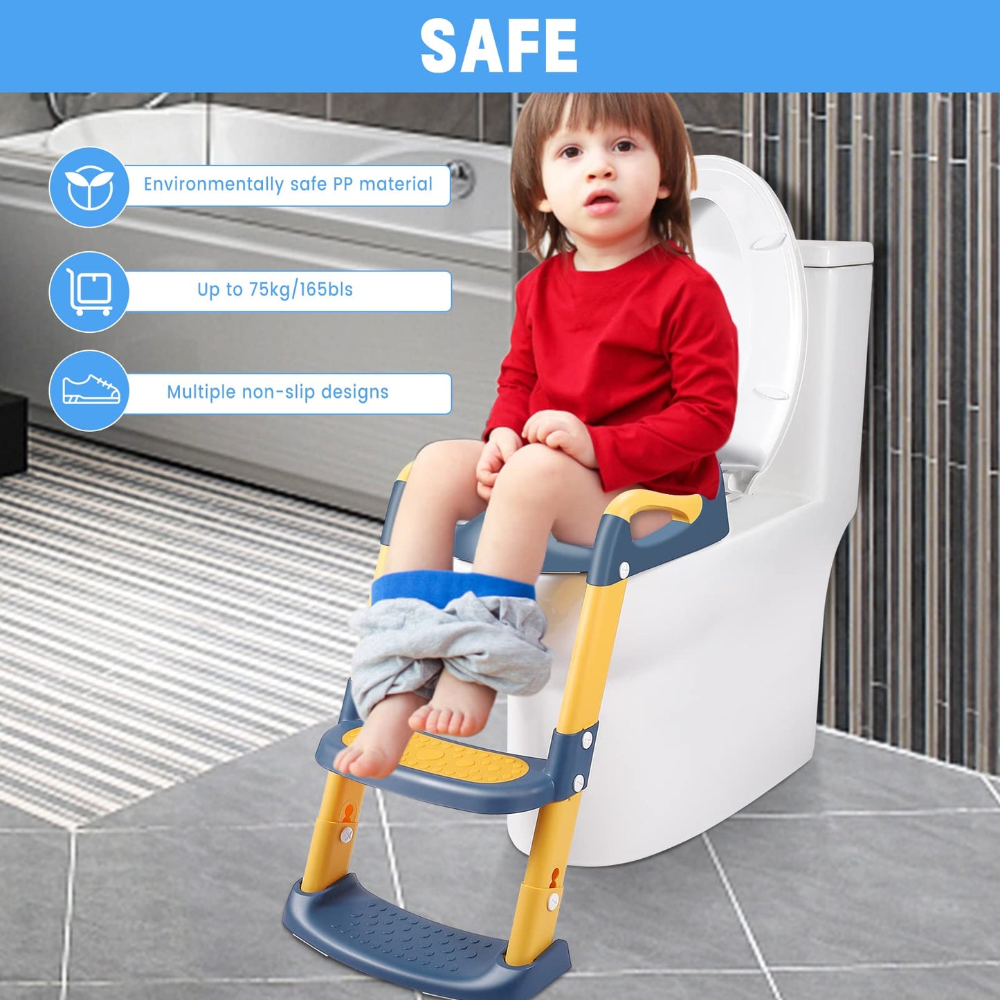 ThinkMax® Potty Training Seat with Step Stool Ladder