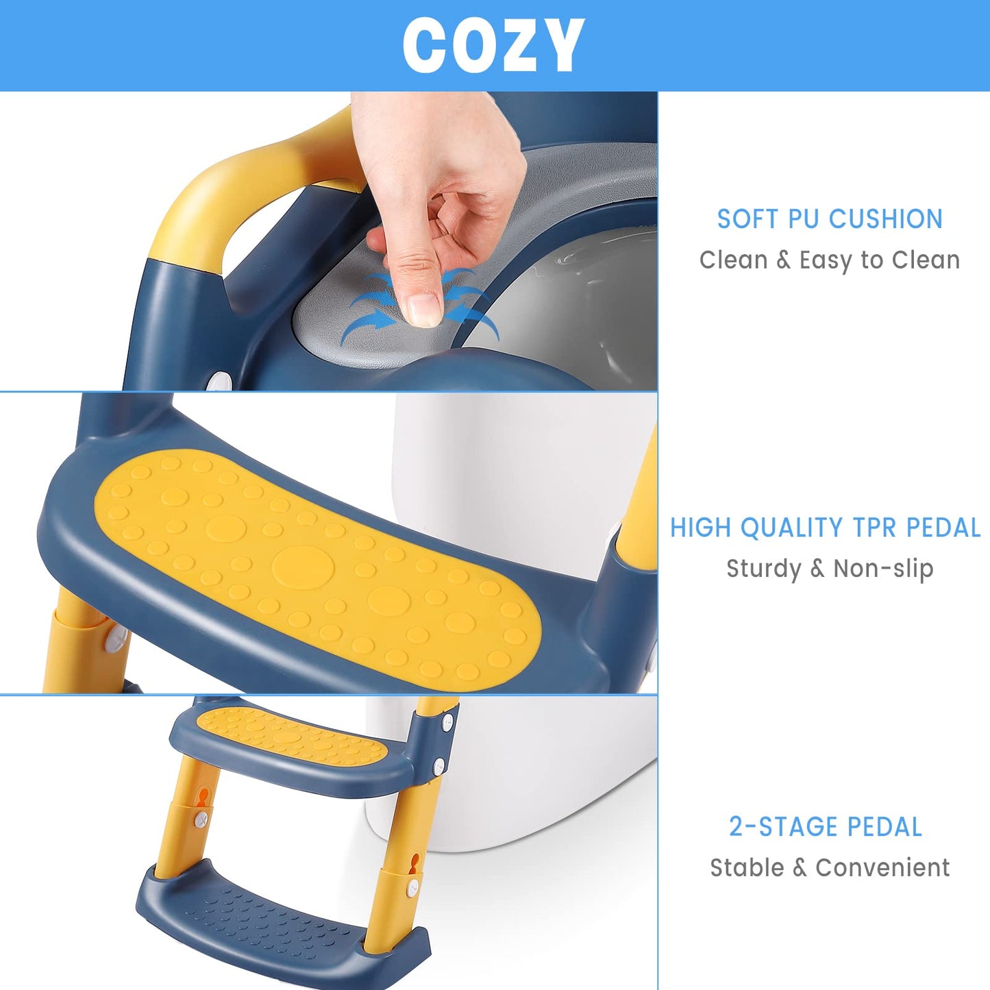 ThinkMax® Potty Training Seat with Step Stool Ladder